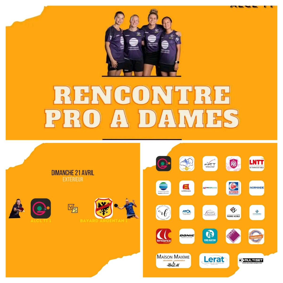 📢Rencontre Pro A Dames📢