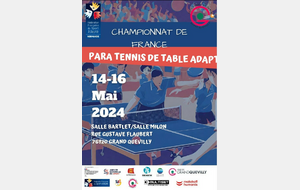 Championnat de France Para Tennis de table Adapté Jeunes.